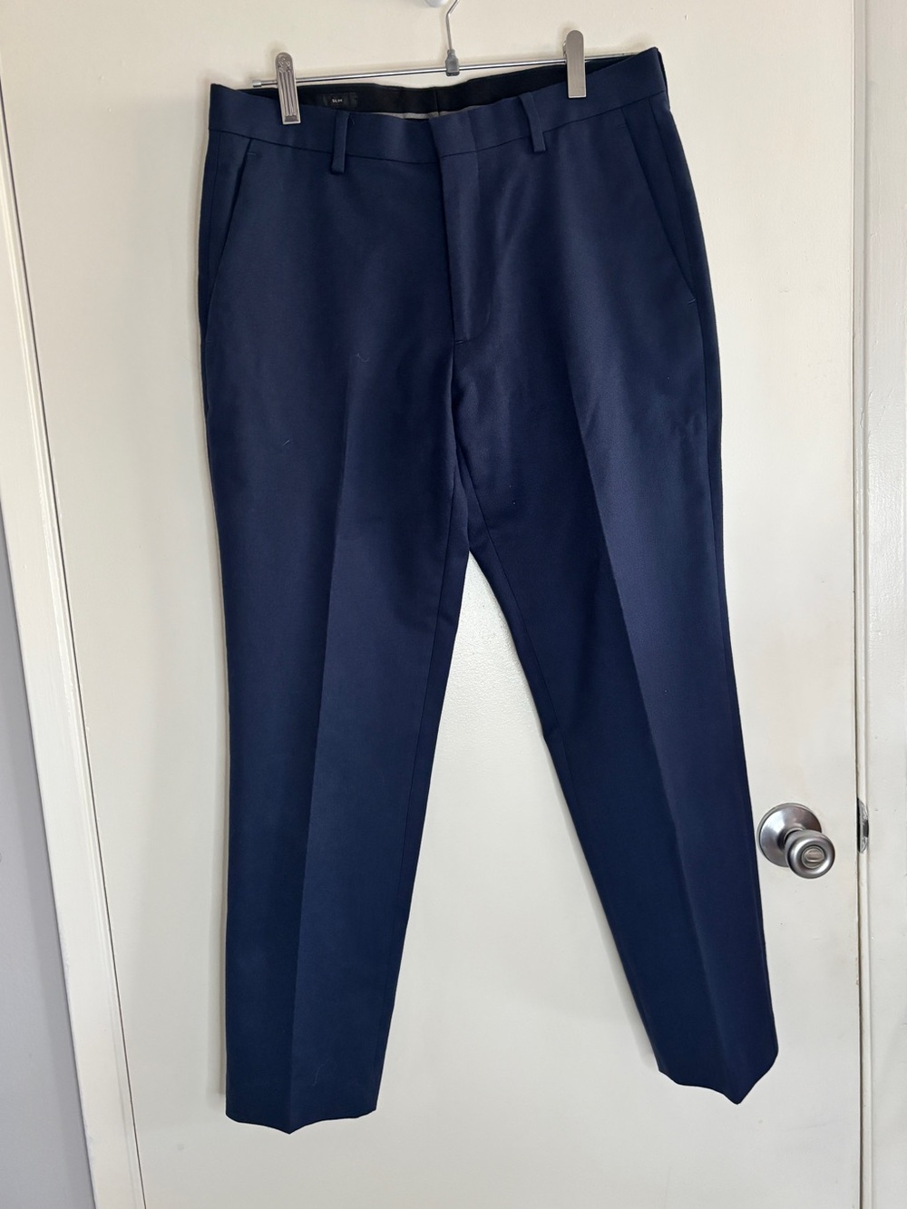J.Crew Ludlow Navy Slim-fit Business Suit Pant in Moon Italian Worsted Wool